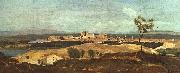  Jean Baptiste Camille  Corot Avignon from the West oil painting reproduction